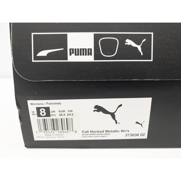 PUMA Cali Hacked Metallic Gold White Sneakers Women's size  8 - Picture 11 of 12